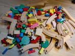 Grote set houten trein, Kinderen en Baby's, Speelgoed | Houten speelgoed, Ophalen, Gebruikt