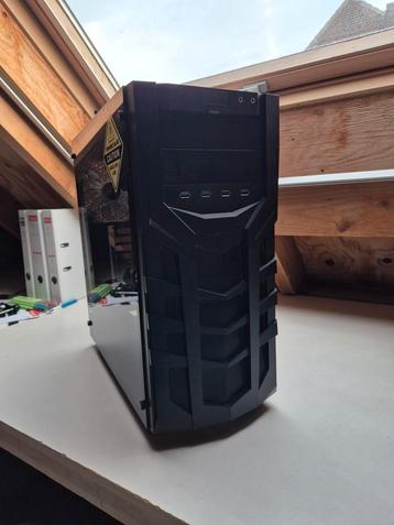 Sharkoon case - clear side - red leds beschikbaar voor biedingen