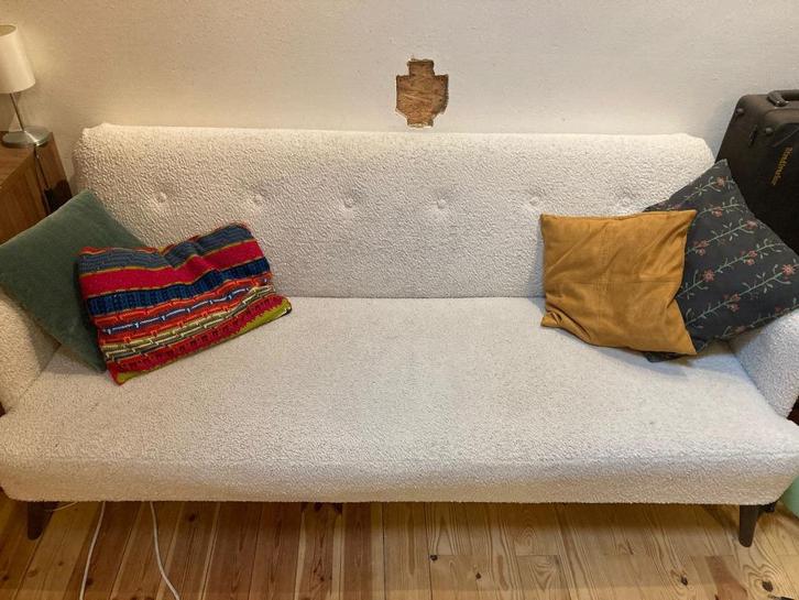 Zetel (slaapzetel), Huis en Inrichting, Zetels | Zetels, Gebruikt, Rechte bank, Tweepersoons, 150 tot 200 cm, 75 tot 100 cm, Ophalen