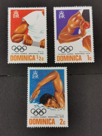 Dominique 1976 - sports - aviron, lancer du poids, athlétism, Enlèvement ou Envoi, Non oblitéré, Amérique du Nord