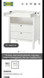 Commode & verschoontafel te koop, Kinderen en Baby's, Kinderkamer | Commodes en Kasten, Ophalen, Zo goed als nieuw, Commode