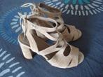 *VAL* Nathan beige  sandalen, dames. mt 39, Nathan, Beige, Gedragen, Sandalen of Muiltjes