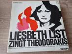 LP Liesbeth List zingt Theodorakis, Cd's en Dvd's, Vinyl | Nederlandstalig, Overige genres, Gebruikt, Ophalen of Verzenden, 12 inch