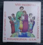 2 Euro Vatican 2015 Proof Family Reunion Philadelphia USA, Postzegels en Munten, Setje, Ophalen of Verzenden, Vaticaanstad