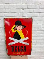 Oud reclamebord Belga, Verzamelen, Merken en Reclamevoorwerpen, Ophalen, Gebruikt, Reclamebord