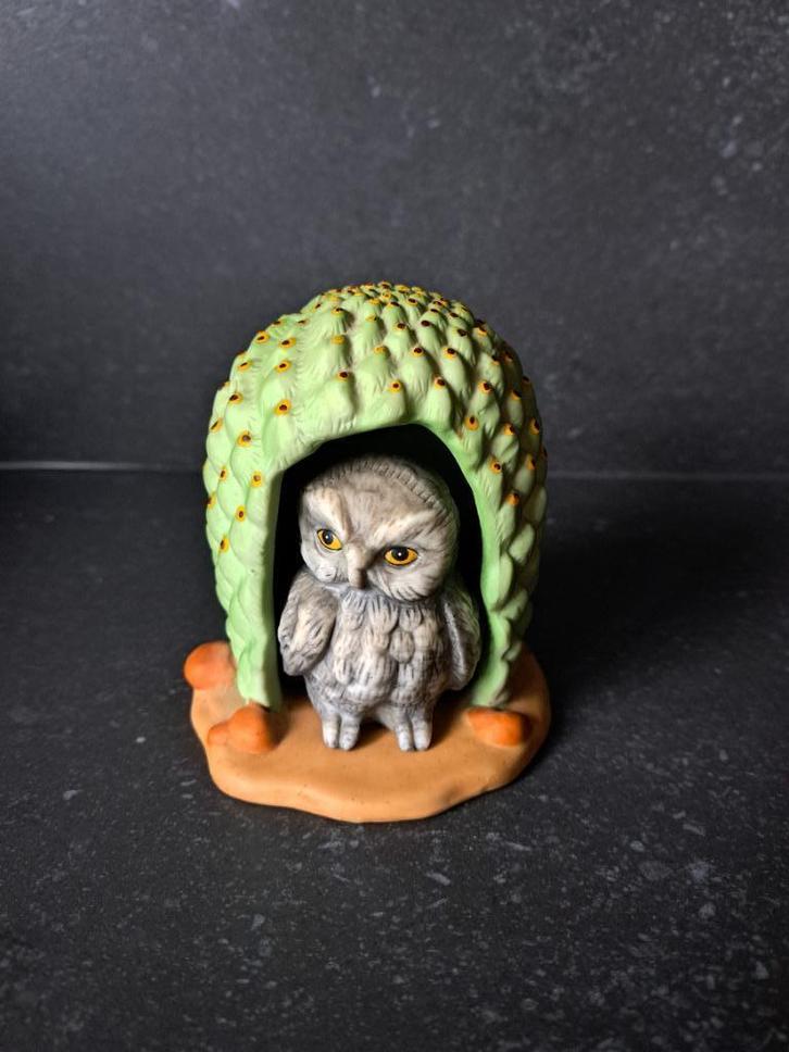 Franklin Mint 1984 Woodland Surprises - Uil - Owl, Verzamelen, Beelden en Beeldjes, Zo goed als nieuw, Ophalen of Verzenden