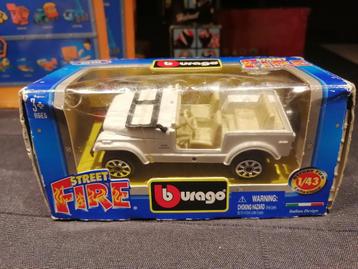 Burago Street Fire Jeep schaal 1:43 