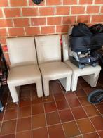 Lederen stoelen op wieltjes, Huis en Inrichting, Stoelen, Ophalen, Zo goed als nieuw