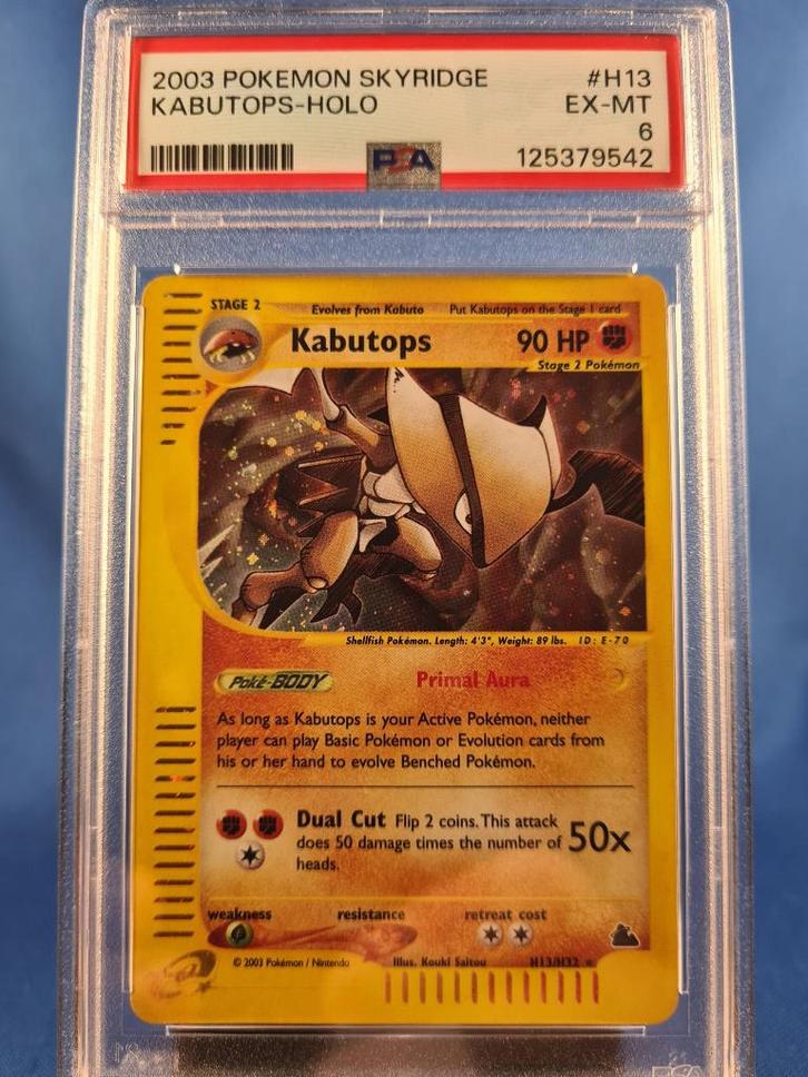Kabutops H13/144 - Skyridge (PSA 6), Hobby & Loisirs créatifs, Jeux de cartes à collectionner | Pokémon, Utilisé, Envoi