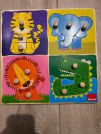 Inlegpuzzel - knoppenpuzzel (Goula), Kinderen en Baby's, Ophalen, 10 tot 50 stukjes, Zo goed als nieuw, 6 maanden tot 2 jaar