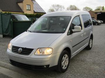Vw Caddy 1.9 TDI life automaat, Achat, Noir, 5 portes, Automatique