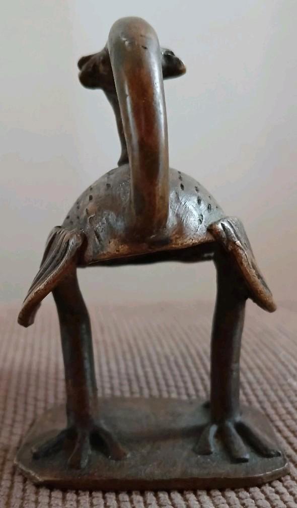 Oude bronzen Sankofa - Ghana - Verloren was - Akan-symbool, Antiek en Kunst, Kunst | Niet-Westerse kunst, Ophalen