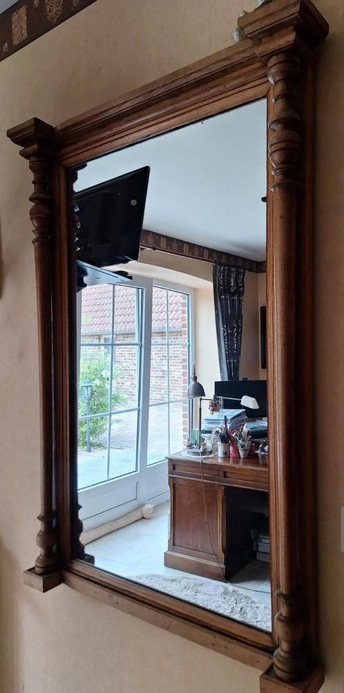 mooie, antieken wandspiegel, Huis en Inrichting, Woonaccessoires | Spiegels, Gebruikt, 75 tot 100 cm, 100 tot 150 cm, Rechthoekig