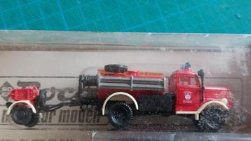 H0LK 0811 OPEL BRANDWEER 1/87., Verzenden, Zo goed als nieuw, Bus of Vrachtwagen, Roco