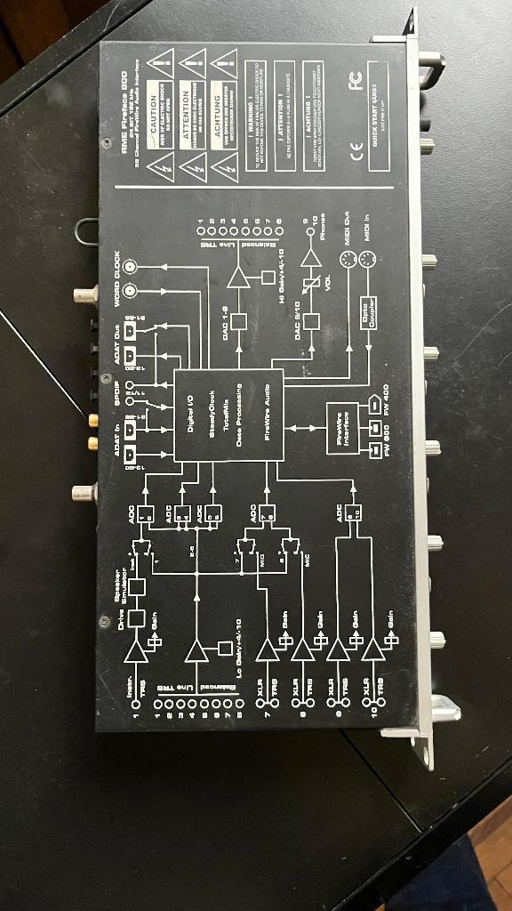 RME FIREFACE 800 Firewire Audio Interface, Audio, Tv en Foto, Professionele apparaten, Zo goed als nieuw, Audio, Ophalen of Verzenden