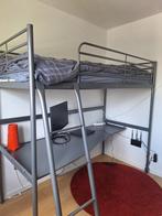 Hoogslaper met bureau en ev matras, Huis en Inrichting, Slaapkamer | Stapelbedden en Hoogslapers, Ophalen, Hoogslaper, Eenpersoons
