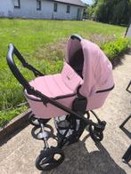 Poussette Bebetto Flavio couleur rose pivoine + chancelière, Kinderen en Baby's, Ophalen of Verzenden, Zo goed als nieuw, Verstelbare duwstang