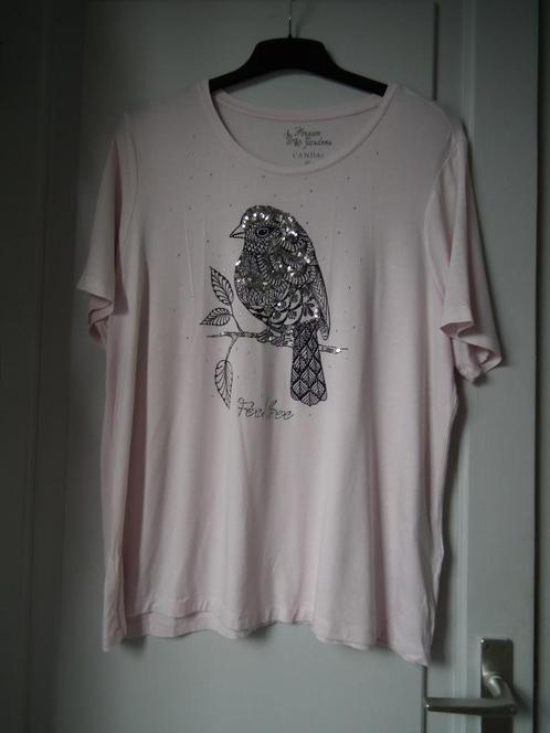 Roze t-shirt voor dames. Maat XL (Canada C&A), Kleding | Dames, T-shirts, Gedragen, Maat 46/48 (XL) of groter, Roze, Korte mouw