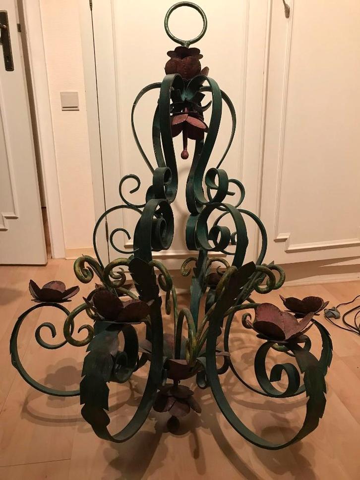 Lustre en fer forgé, Antiquités & Art, Antiquités | Éclairage, Enlèvement