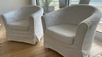 1 of 2 witte zeteltjes (IKEA) met afneembare/wasbare hoes, Ophalen, Gebruikt