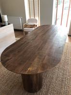 Eetkamertafel in Mango Walnoot massief 240 cm op sokkel, Huis en Inrichting, Tafels | Salontafels, Ophalen, 50 tot 75 cm, 200 cm of meer