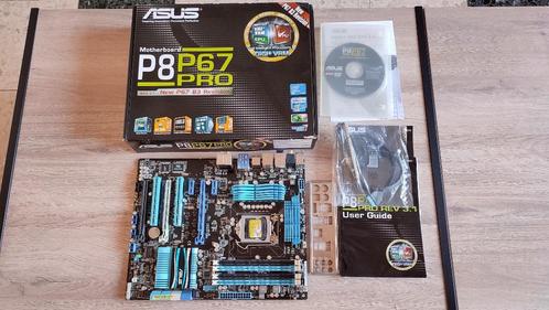 Asus P8P67 PRO (REV 3.1) socket 1155 atx + io/shield Boxed t, Computers en Software, Moederborden, Zo goed als nieuw, Intel, DDR3
