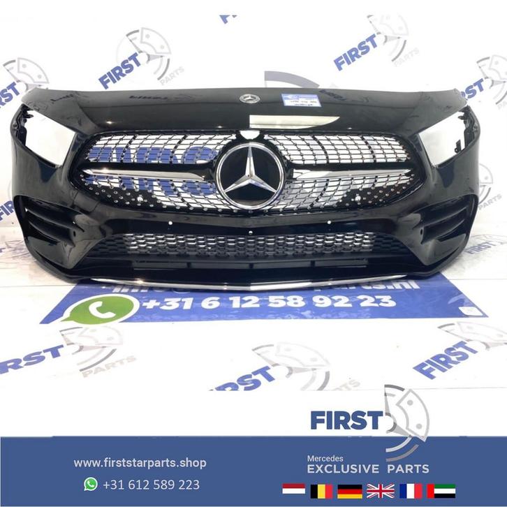 W177 V177 Mercedes A KLASSE SEDAN 35 AMG VOORBUMPER ZWART 20, Auto-onderdelen, Carrosserie, Bumper, Mercedes-Benz, Voor, Gebruikt