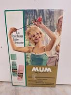 Reclame etalage display 1960's MUM Deodorant, Ophalen of Verzenden, Gebruikt, Reclamebord