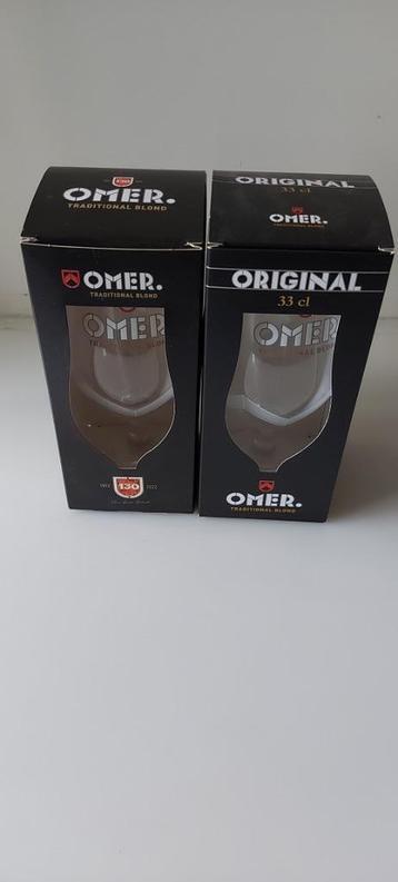 Omer 2 verzamelglazen nieuw in doos beschikbaar voor biedingen