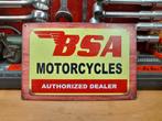 plaque metal bsa motorcycles, Enlèvement ou Envoi, Utilisé, Autres types