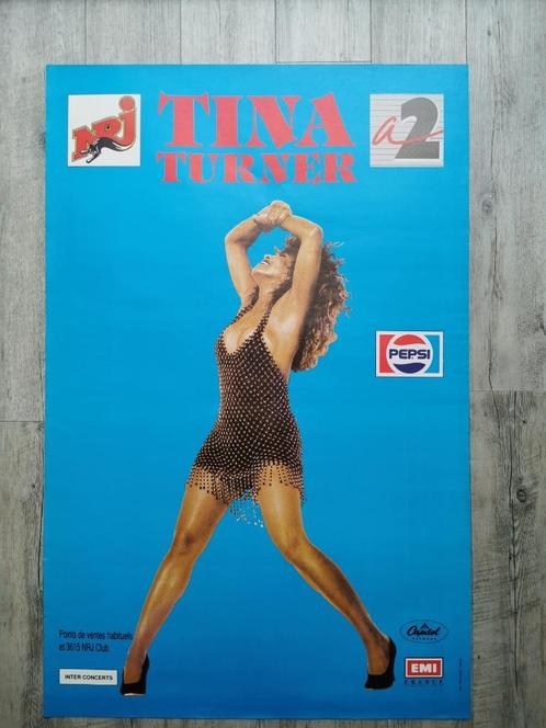 Poster original - TINA TURNER - 78/120 cm, Collections, Posters & Affiches, Comme neuf, Musique, Affiche ou Poster pour porte ou plus grand