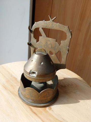 Trench-art bureauset wo1 ABBL 1914 artillerie op naam, Verzamelen, Militaria | Algemeen, Ophalen of Verzenden