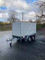 Remorque bachee 2 essieux 750kg, 254x130x150cm, Enlèvement, Utilisé