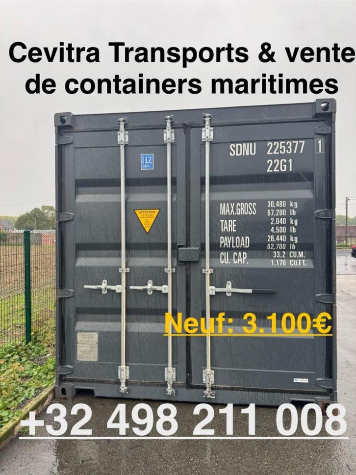 Container maritime neuf, Doe-het-zelf en Bouw, Containers, Ophalen of Verzenden