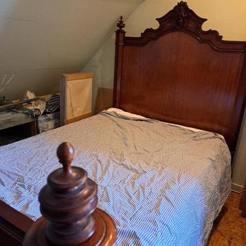 nieuwe lattoflex (40€) voor twijfelaar met gratis antiek bed, Antiek, Queen size, 210 cm, Brun