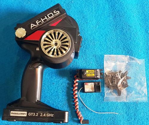 Modelcraft GT3.2 stuurwielzenderset 2.4Ghz + Savox servo, Hobby en Vrije tijd, Modelbouw | Radiografisch | Overige, Zo goed als nieuw