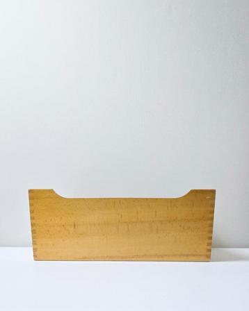 Vintage houten fichendoos - opslag - foto's - postkaarten beschikbaar voor biedingen