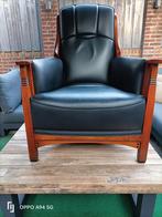 Art deco schuitema fauteuil, Ophalen, Zo goed als nieuw, Leer