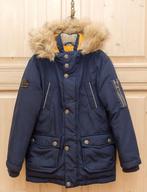 Donkerblauwe dons jas met kap, maat 128, Kinderen en Baby's, C&A, Ophalen of Verzenden, Zo goed als nieuw, Jongen
