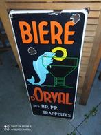 ORVAL TRAPPISTE emaille bord 31 cm x 70 cm, Verzamelen, Ophalen of Verzenden