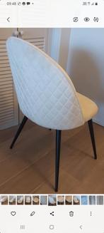 Eetkamerstoelen 6  beige velvet 35 per stuk nieuw nieuw doos, Huis en Inrichting, Stoelen, Ophalen of Verzenden, Zo goed als nieuw