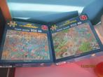2 puzzl Jan Van Haasteren 950 pièces, match de boxe, voisins, Enlèvement ou Envoi, 500 à 1500 pièces, Utilisé, Puzzle