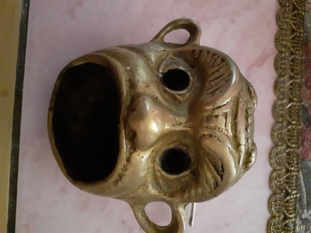 Tête de diable en bronze, Antiquités & Art, Enlèvement, Bronze