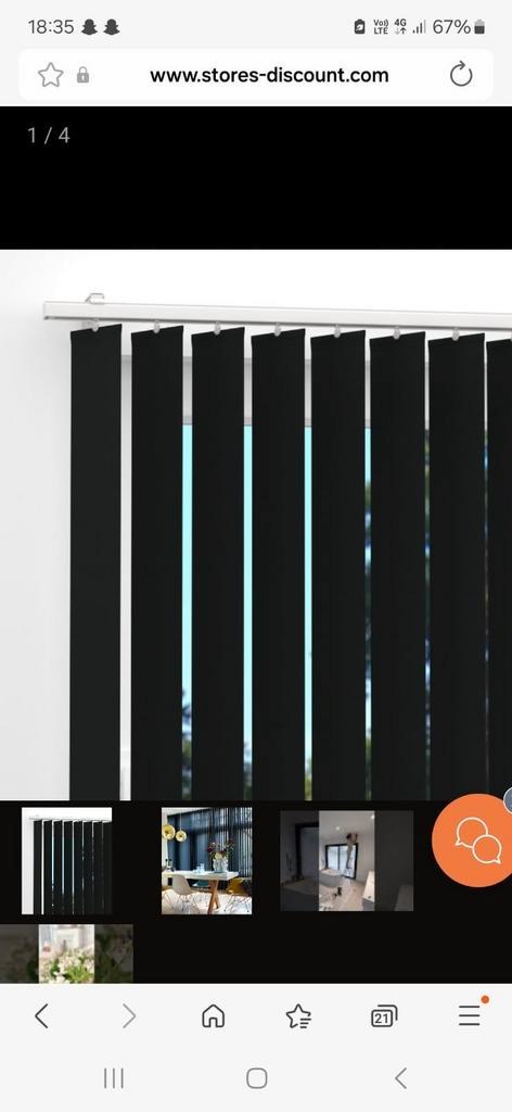 Store noir neuf, Maison & Meubles, Ameublement | Rideaux & Stores à lamelles, Neuf, Noir, Enlèvement