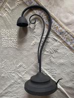 Onvolledige lamp van verouderd metaal H 40cm Leebakker, Verzenden, Gebruikt, Metaal, Minder dan 50 cm