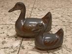 2 vintage eendjes uit tin en koper, Antiek en Kunst, Ophalen of Verzenden