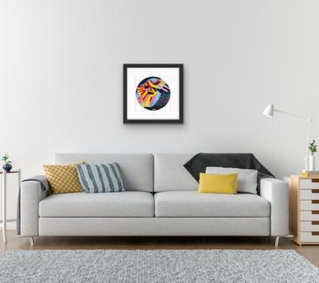 KAREL APPEL - GROTE KOP KOMT NAAR BENEDEN - BORD beschikbaar voor biedingen