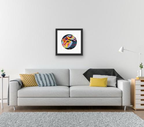 KAREL APPEL - GROTE KOP KOMT NAAR BENEDEN - BORD, Antiek en Kunst, Kunst | Overige Kunst, Verzenden