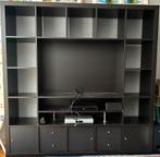 IKEA TV  meubel Expedit zwart 185x185x40cm, Huis en Inrichting, Kasten | Wandmeubels, Ophalen, Zo goed als nieuw