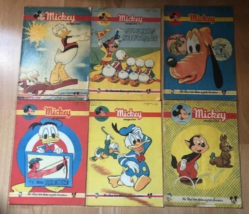 12x MICKEY MAGAZINE (NL) + 2 (FR) - JAREN '50 DONALD DUCK, Boeken, Stripverhalen, Gelezen, Meerdere stripboeken, Ophalen of Verzenden